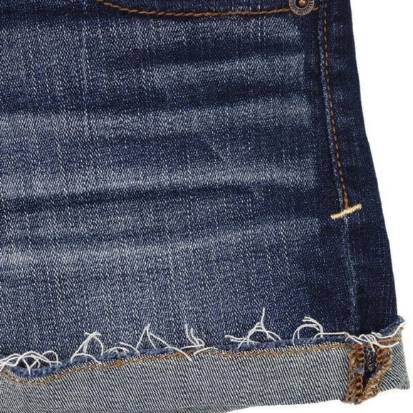 American Eagle Super Stretch Cut‎ Off Jean Shorts Distressed 0 - Picture 8 of 10